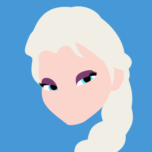 Digital illustration of Elsa
