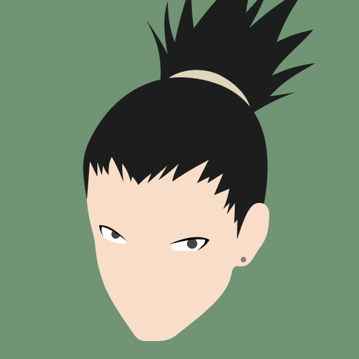 Digital illustration of Shikamaru Nara