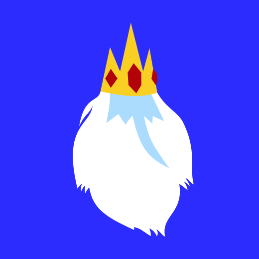 Digital illustration of Ice King