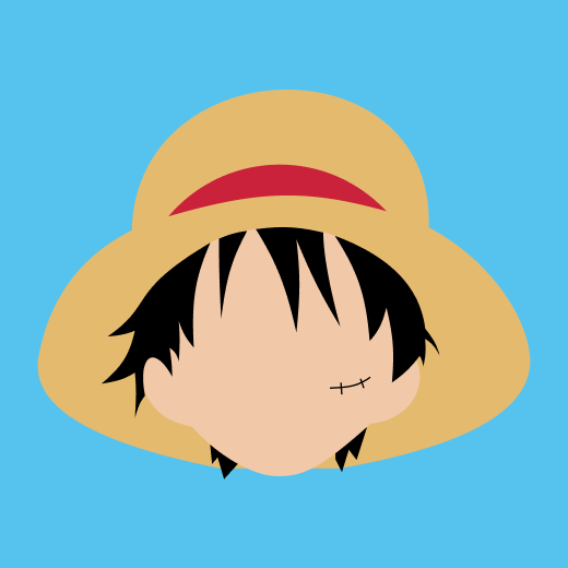 Digital illustration of Monkey D. Luffy
