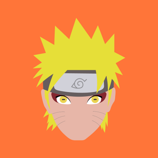 Digital illustration of Naruto Uzumaki Hokage