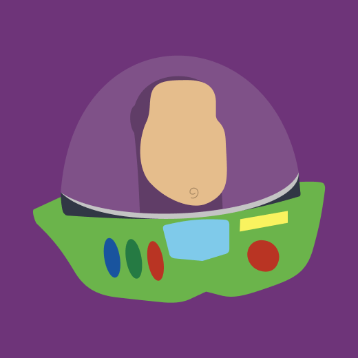 Digital illustration of Buzz Lightyear